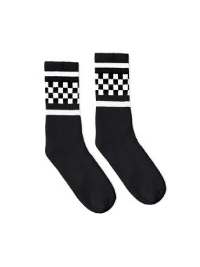 Black Checkered Socks