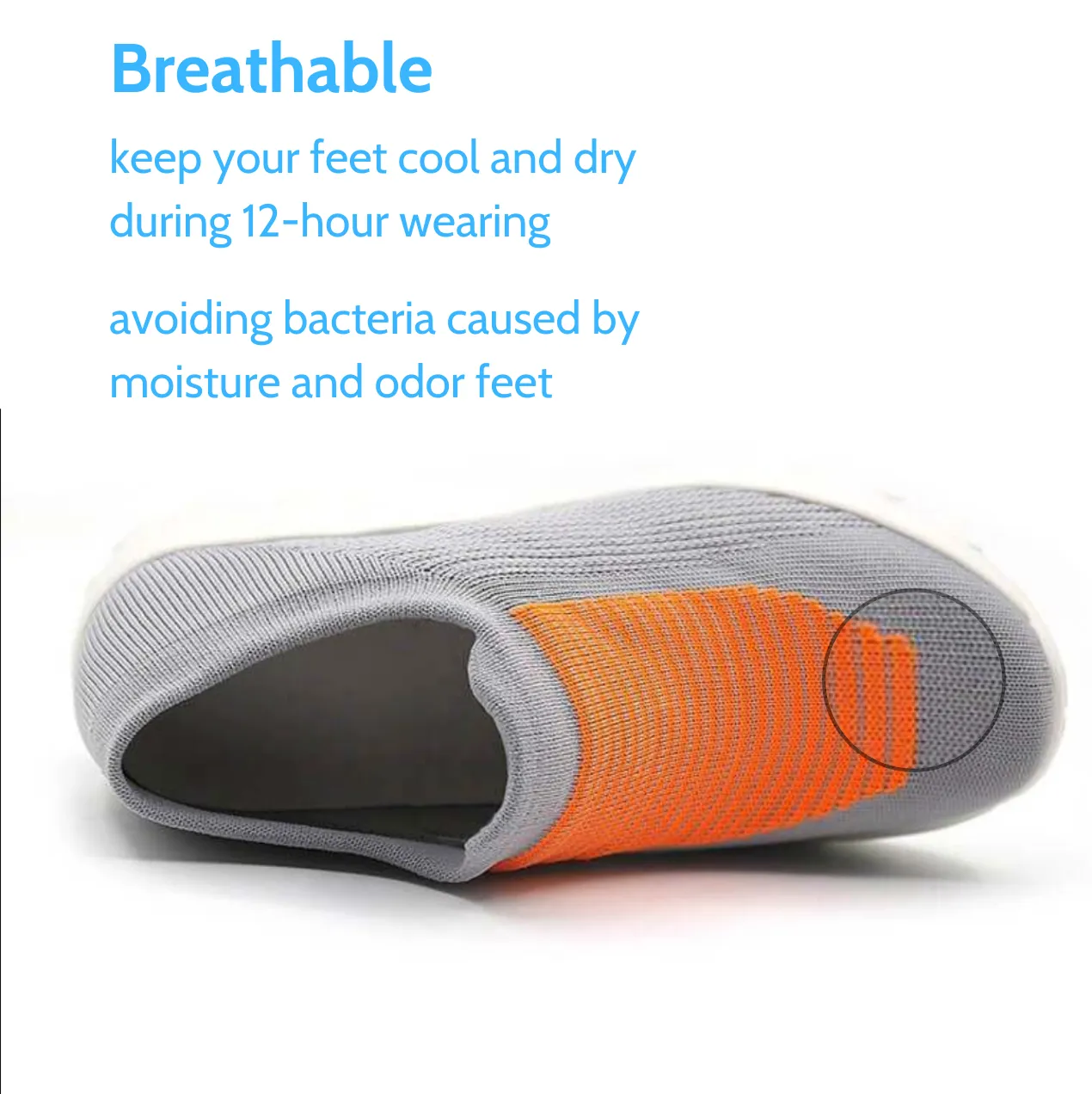Cuzcare Women Orthopedic Shoes Arch Support Breathable Elastic Shoes