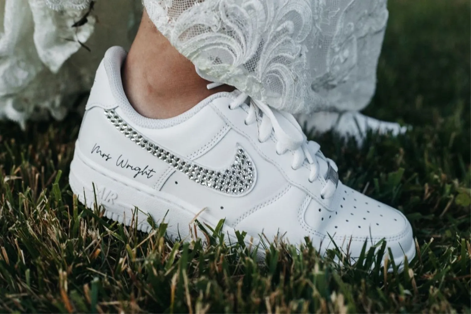 Diamond Wedding Shoes Custom Air Force 1