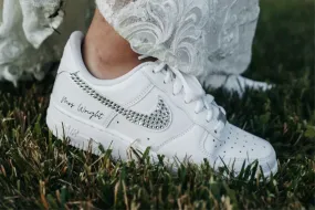 Diamond Wedding Shoes Custom Air Force 1