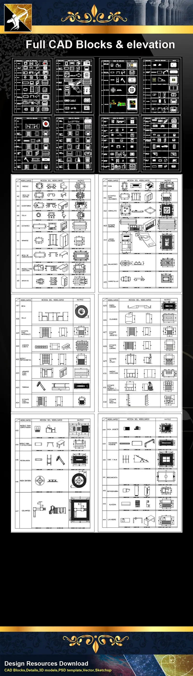 ★Full CAD Blocks and elevation