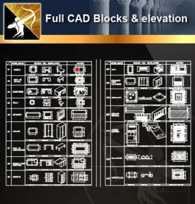 ★Full CAD Blocks and elevation