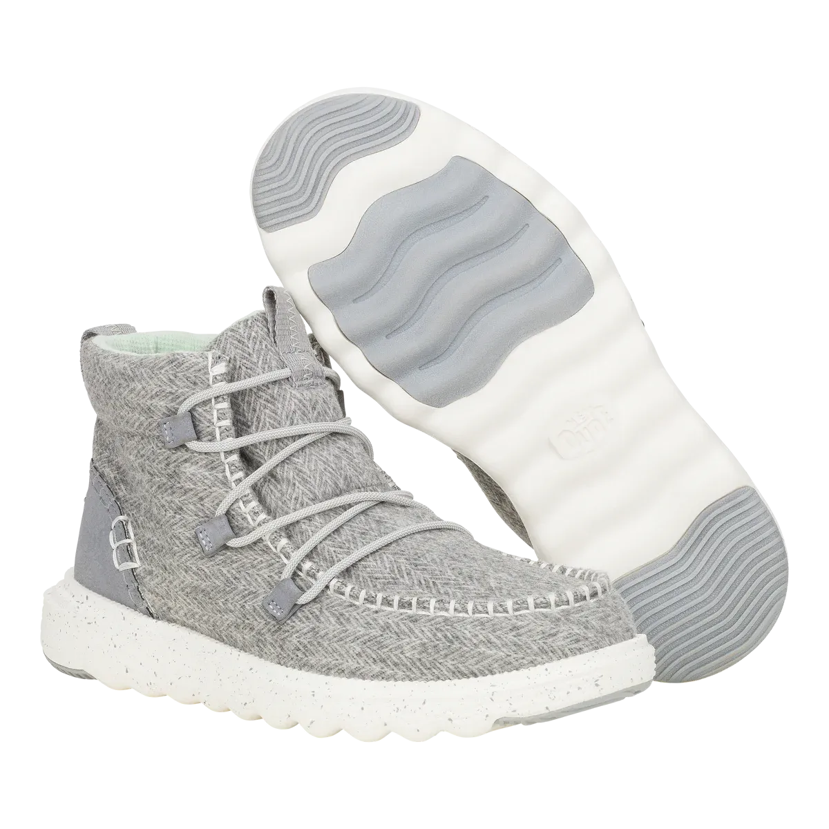HEY DUDE REYES BOOT (HEATHERED GREY)