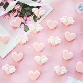 Kawaii Heart Pink Small Clips 10PCS