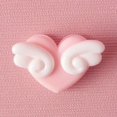 Kawaii Heart Pink Small Clips 10PCS