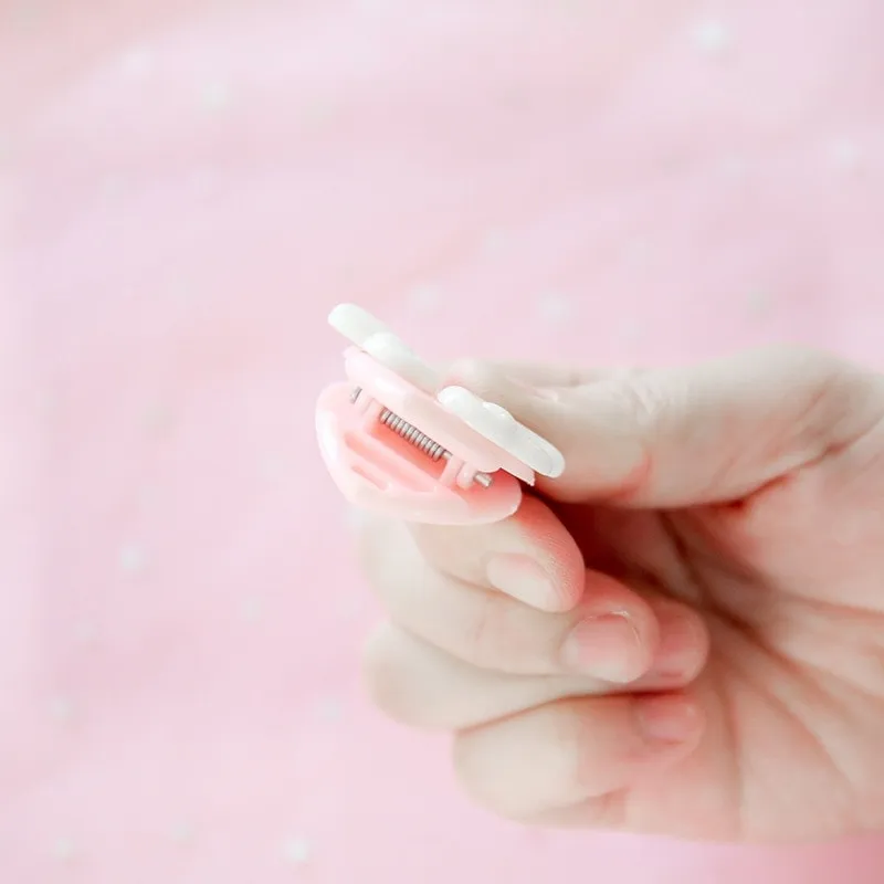 Kawaii Heart Pink Small Clips 10PCS