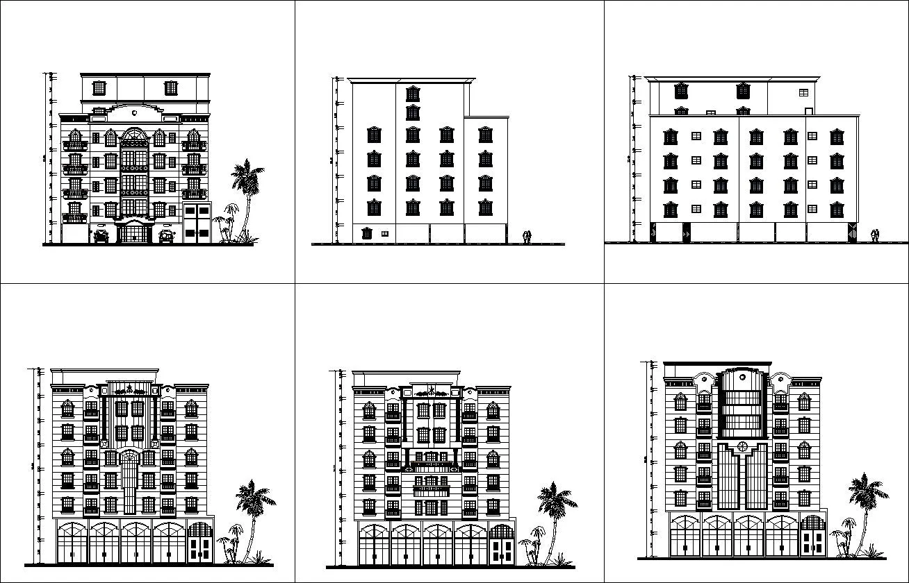 ★【Over 170  Architecture Elevation,Building elevation CAD Design,Details,Elevation Collection】Facade design, building facade, home facade, building facade@Autocad Blocks,Drawings,CAD Details,Elevation