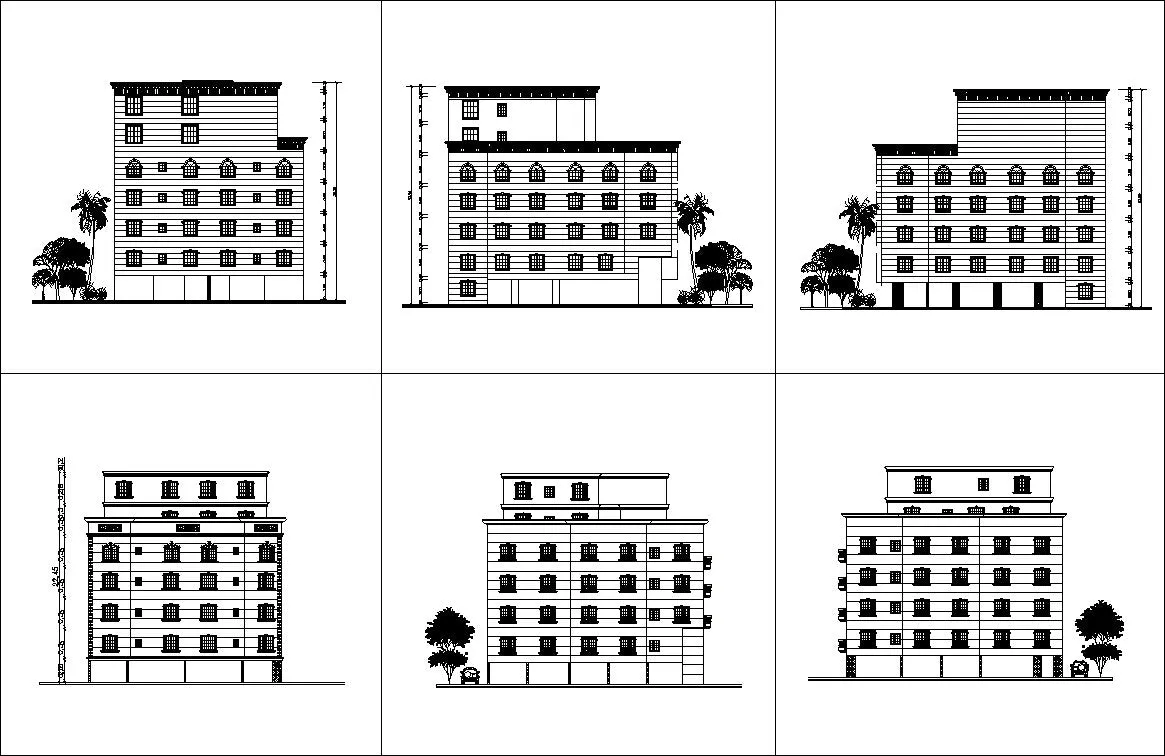 ★【Over 170  Architecture Elevation,Building elevation CAD Design,Details,Elevation Collection】Facade design, building facade, home facade, building facade@Autocad Blocks,Drawings,CAD Details,Elevation