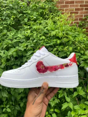 Red Flowers Custom Air Force 1