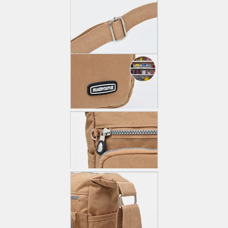 Waterproof Lightweight Casual Nylon Shoulder Purse Crossbody Bag for Women