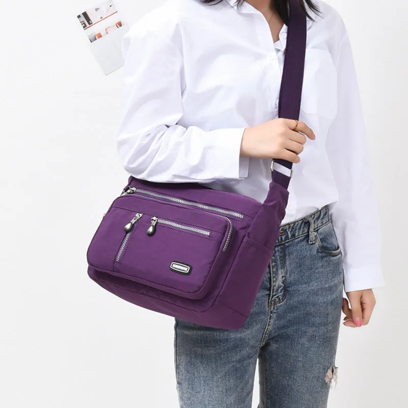 Waterproof Lightweight Casual Nylon Shoulder Purse Crossbody Bag for Women