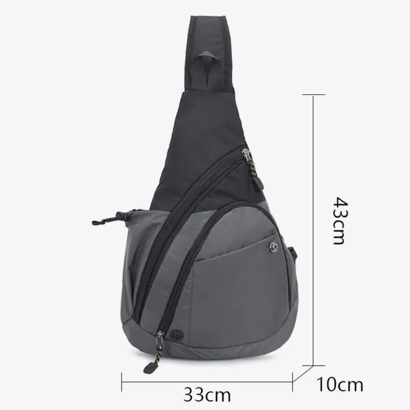 Waterproof Sling Bag Crossbody Backpack Casual Nylon Shoulder Bag Chest Bag