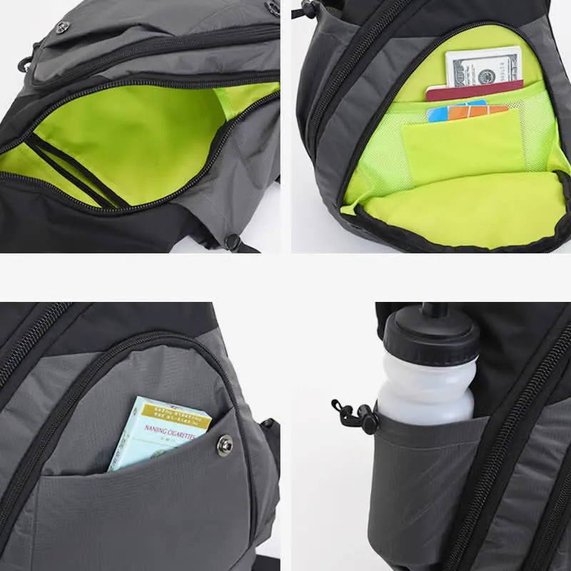 Waterproof Sling Bag Crossbody Backpack Casual Nylon Shoulder Bag Chest Bag